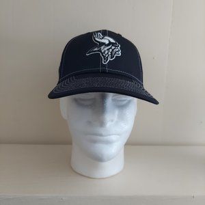 Black NFL Team Vikings Hat